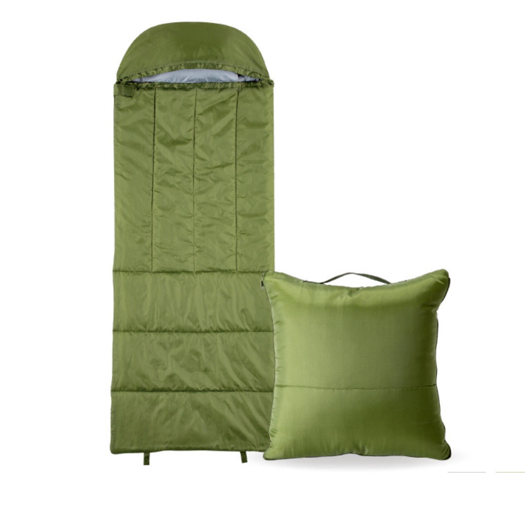 SONAENO クッション型多機能寝袋（オリーブグリーン）【送料無料】