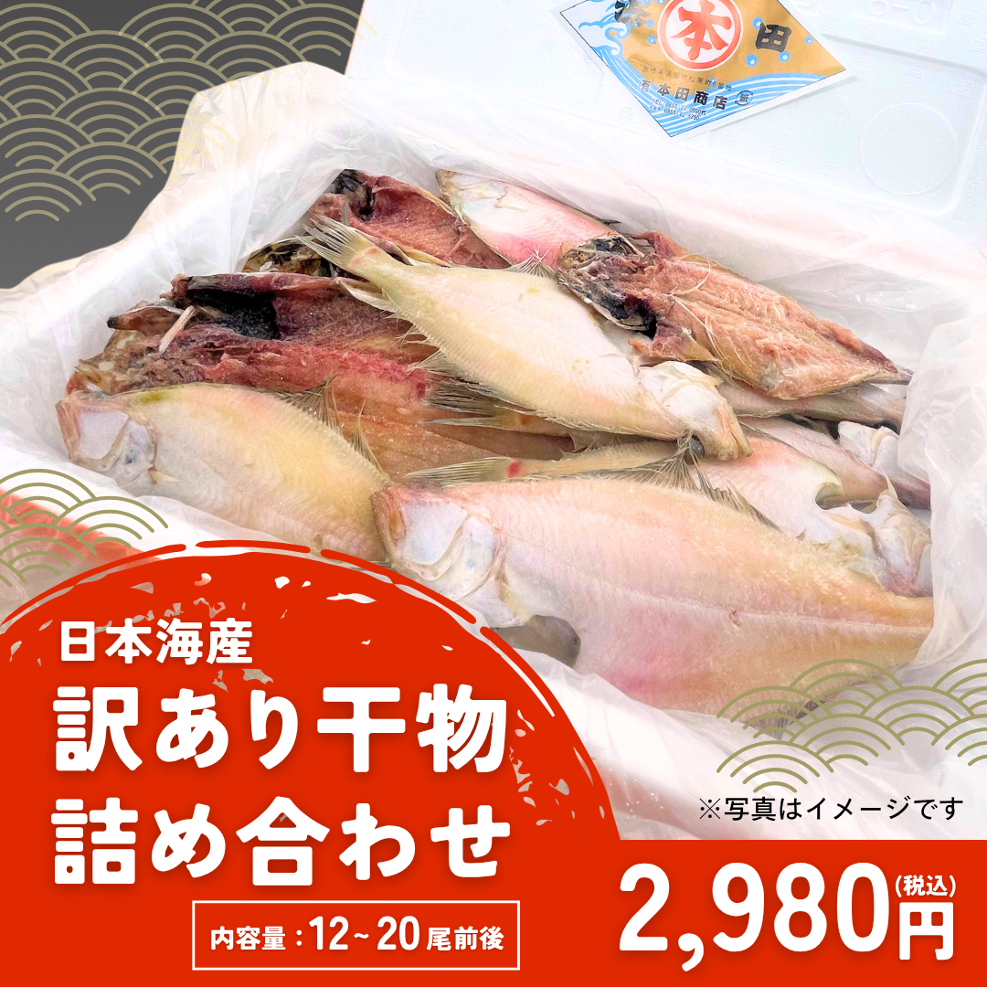 訳あり干物詰め合わせ（日本海産・1.2～1.4kg）【送料無料】
